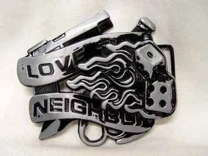 Gürtelschnalle Schnalle Buckle Love thy Neighbour #14 - Bild 1 von 2
