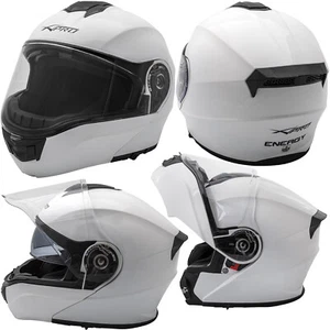 Casco Modular Touring Sport Homologado P/J Moto Pantalla Parasol Blanco - Imagen 1 de 12