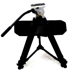 VINTEN VISION 100 HEAD CF CARBON TRIPOD SYS MIDSPR TBAR KNB BAG PL SERVICED 44Lb - Picture 1 of 14