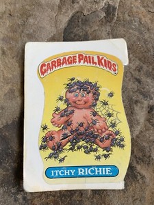 Garbage Pail Kids Itchy Richie Trading Card. Rough Condition 