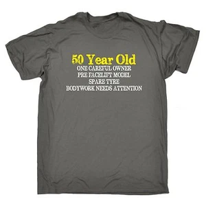 50 Jahre One Careful Owner T-SHIRT Tee Geburtstagsgeschenk Witz alt Geburtstagsgeschenk - Bild 1 von 9