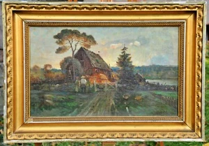 VALFRID NELSON 1849 – 1930 - oil painting – country life Arte Arte - Bild 1 von 5