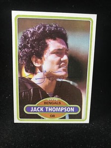 Jack Thompson -Washington State- Cincinnati Bengals Autographed Rookie Card