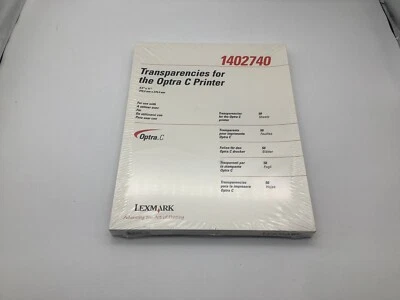 Lexmark Transparencies for Optra C Printer 8.5" x 11" Quantity-50 NEW IN PKG 6 - Image 1 of 4