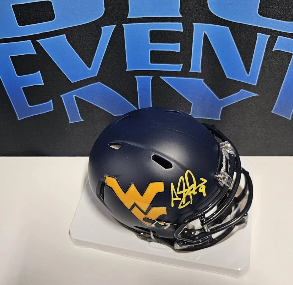 Adam "Pacman" Jones Signed West Virginia Mountaineers Mini Helmet (JSA COA) D.B. - Image 1 of 1