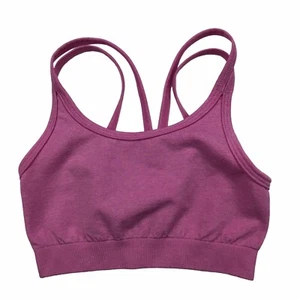 Z by Zella Girls Pink Strappy Sports Bra Size 7/8 Small Athletic wear Stretch - Picture 1 of 3