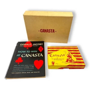1950's Canasta Card Game Argentine Rummy & How To Win Book Rules Oswald Jacoby - Picture 1 of 9
