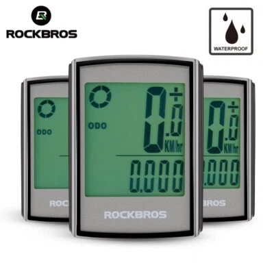 ROCKBROS Bike Computer Speed Test 18 Functional Wireless Cycling Speedometer - Image 1 of 4