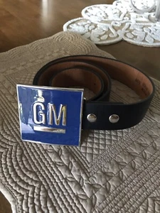 Unisex GM Gürtelschnalle Neu Haken Schlaufe Blau Silber Allgemein Kraftfahrzeug Auto LKW - Bild 1 von 8