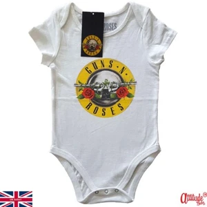 Trajes corporales de bebé de Guns N Roses para bebé crece bebé oficial de banda de rock clásico-rock para bebé - Imagen 1 de 1