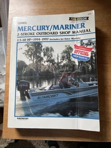 Clymer Mercury Mariner 2 Stroke Outboard Shop Manual 2.5-60 HP 1994-1997 B723 - Picture 1 of 4