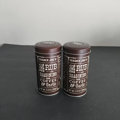 (2) Trader Joe's BBQ Rub & Seasoning with Coffee & Garlic 3.5oz Can - Image 1 of 2