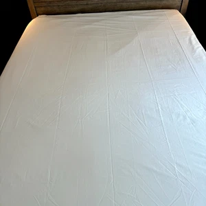 Cuddledown QUEEN Duvet Bed Cover Luxury SATEEN Cotton Lt Blue PORTUGAL 88x92" - Picture 1 of 12