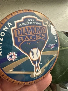 MLB Arizona Diamondbacks 1998 Inaugural Season Rattle Snake Button Pin Baseball - Bild 1 von 7
