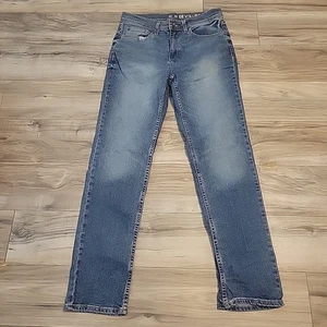 Devil Dog Jeans Mens 32x32 Silm Straight Blue Denim Stretch - Picture 1 of 13