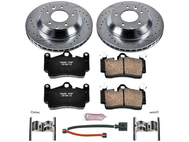Kit Pastilla Freno Trasero y Rotor Para Audi Q7 2007-2015 2008 2009 2010 2011 DD932MV Foto 1 de 1