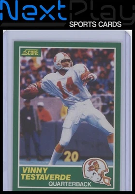 1989 Score #224 – Vinny Testaverde | - Image 1 of 2