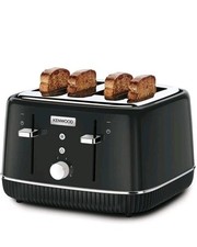 2x Kenwood ELEGANCY Tfp10.a0bk 4 Slice Toaster Black - Crumb Collector Trays