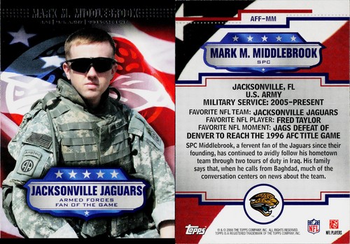 2008 Topps - Armed Forces Fans of the Game #AFF-MM Mark Middlebrook | eBay