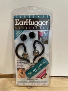 Earhugger Transcriber Headphones w/ Volume Control on Cord Used For Any Ear NOS - Zdjęcie 1 z 5