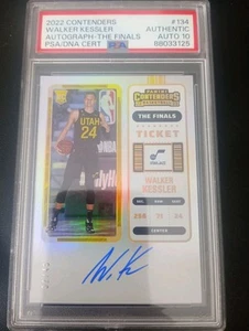 2022 Panini Contenders #134 Walker Kessler Utah Jazz PSA/DNA cert Auto 10 /49 - Picture 1 of 2