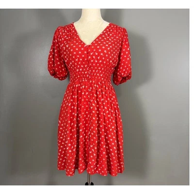 Mini Vestido Madewell Sophia en Bandana Flor M Fit & Flare Cottagecore Pradera Foto 1 de 4