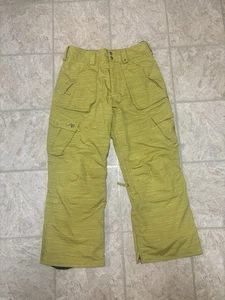 Vintage Burton Analog Men’s Yellow Size Medium Snowboarding Initiative Pants - Picture 1 of 13