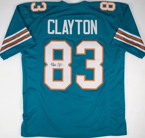 Mark ClaytonMiami DolphinsAutograph Custom JerseySize XL (JSA Hologram) - Picture 1 of 3