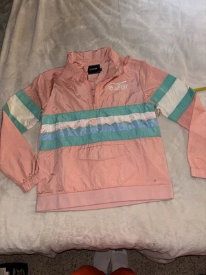 Men’s xs pink + dolphin windbreaker - Image 1 of 3
