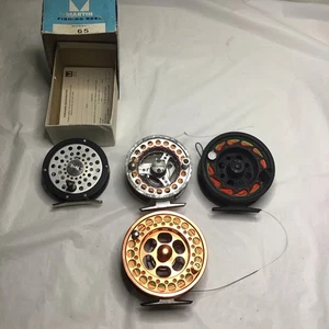 Fliegen Angelrolle SET (4) Vintage 7/8wt Fiblink Crazy, Scientific Anglers 79LA, Martin - Bild 1 von 19
