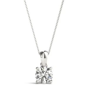 Bester Verkauf natürlicher runder Solitär Diamant Krallen Set Anhänger - 0,20 ct bis 2,00 ct - Bild 1 von 34