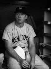 Baseball World Series New York Yankees Mickey Mantle In Dugout 1961 3 Old Photo