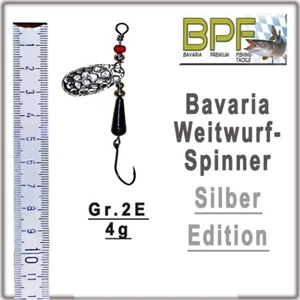 Premium - Weitwurfspinner Spinner Silver  Gr. 2E  Hecht,Zander,Barsch,Blinker - Bild 1 von 12