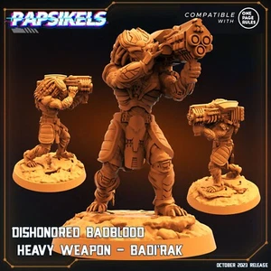 Badi'Rak Dishonored Bad Blood Heavy Weapon Papsikels Miniature AvP, Predator - Picture 1 of 1