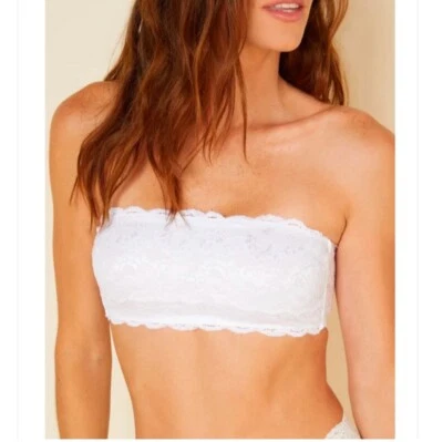 Hanky Panky White Lace Bandeau/Strapless Bra. NWT. Size Small. Retail- $72 - Image 1 of 4