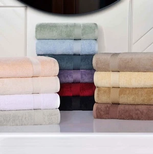 600 GSM Egyptian Cotton Highly Absorbent Solid 9-Piece Ultra Soft Towel Set - Picture 1 of 132