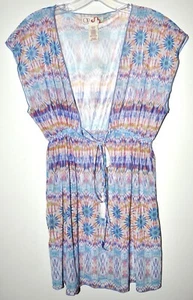 OP Playa Nadar Encubrimiento Multicolor Tinte Corbata Cintura Junior Talla Pequeña 3-5 Usado en Excelente Condición - Imagen 1 de 3