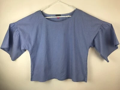 Blusa Vince Camuto tamanho XL com babados manga sino blusa boêmia Lagenlook - Imagem 1 de 4
