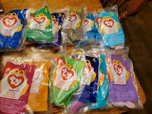 Vintage 1998 Complete Set of McDonalds Beanie TY Babies 1-12 Unopened Packages - Picture 1 of 3