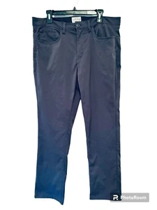 Pantalón tecnológico resistente a la intemperie vintage para hombre 34x30 gris calce recto frente plano 5 bolsillos - Imagen 1 de 12