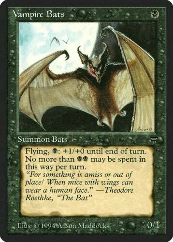 1x Vampire Bats - LP - Legends - SPARROW MAGIC - mtg -  - Image 1 of 1