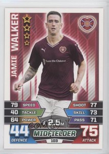 2015-16 Topps Match Attax Scottish Premiership Jamie Walker #103