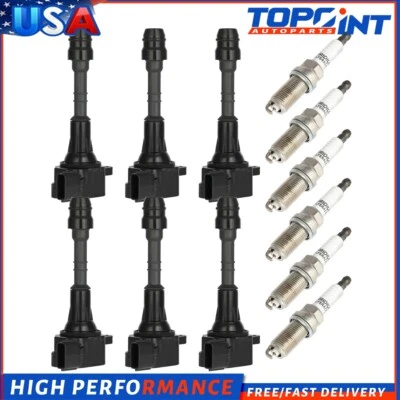 Kit de 6 bobinas de encendido y bujías para Nissan Pathfinder 2005-2012 4,0 L V6 Xterra Foto 1 de 4