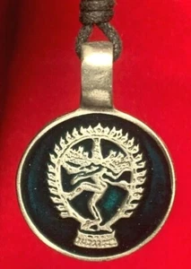 Shiva Natraja tanzend silberfarben Zinn Charm Halskette Anhänger Schmuck - Bild 1 von 1