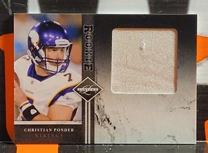 2011 PANINI LIMITED ROOKIE JUMBO MATERIALI ** CHRISTIAN PONDER ** #27/99 - Foto 1 di 2