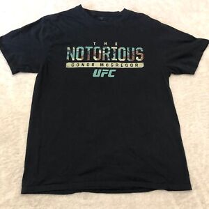  UFC The Notorious Conor McGregor Shirt Size Medium Black Fanatics