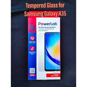 FOR SAMSUNG GALAXY A35 5G TEMPERED GLASS 9-H RATED FROM POWERLAB FAST SHIPPING - Picture 1 of 5
