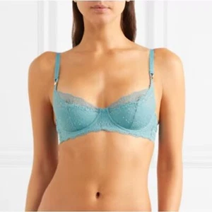 Stella McCartney Poppy Playing Bra Vintage Blue NWT Women Bra SIZE 30E - Picture 1 of 14