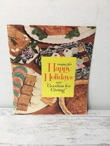 Vintage  Happy Holidays Christmas Cookie Baking Jane Ashley Cookbook Karo Syrup - Picture 1 of 5
