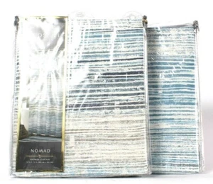 2 Stück Croscill Nomad Blau 72 Zoll x 72 Zoll Duschvorhang 100 % Polyester  - Bild 1 von 1